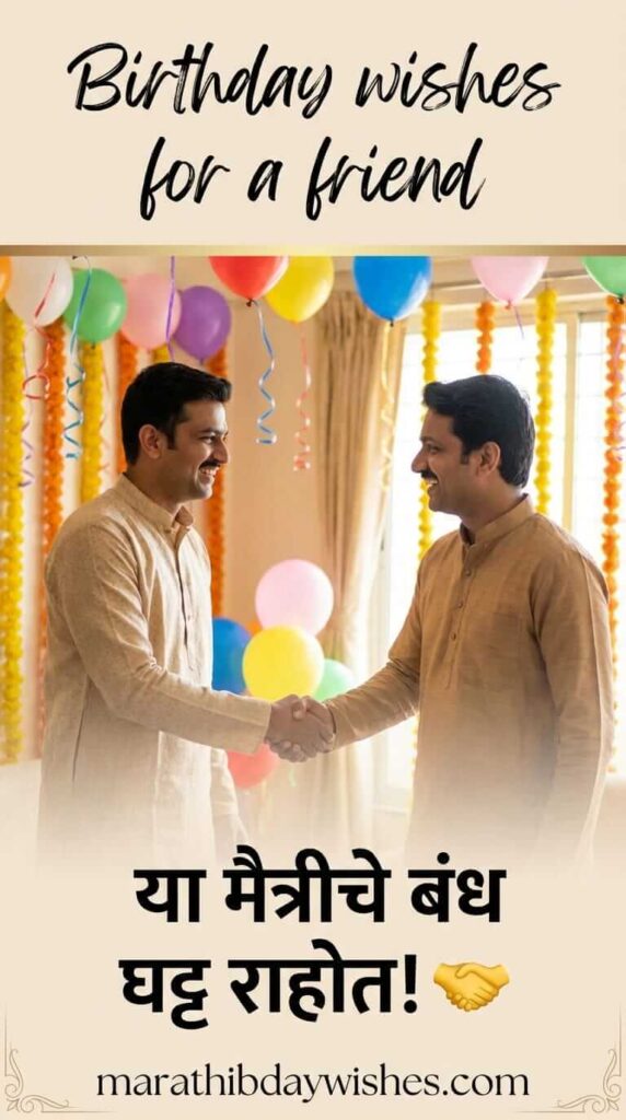 Birthday wishes for friend in marathi