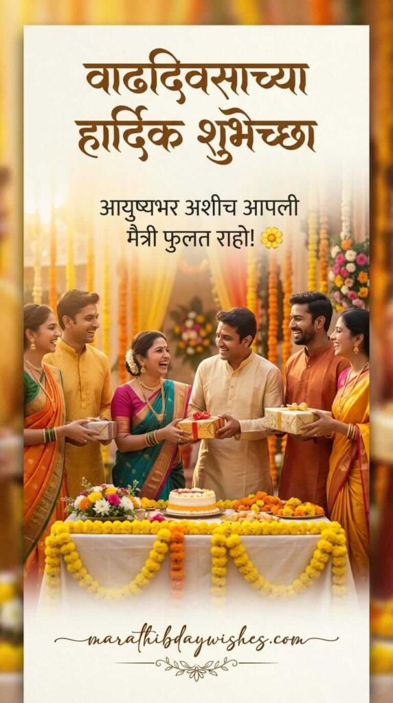 Birthday wishes for friend in marathi