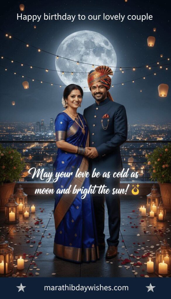 Birthday Wishes for couple in Marathi