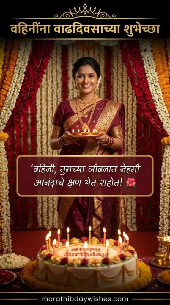 Vahini Birthday Wishes in Marathi