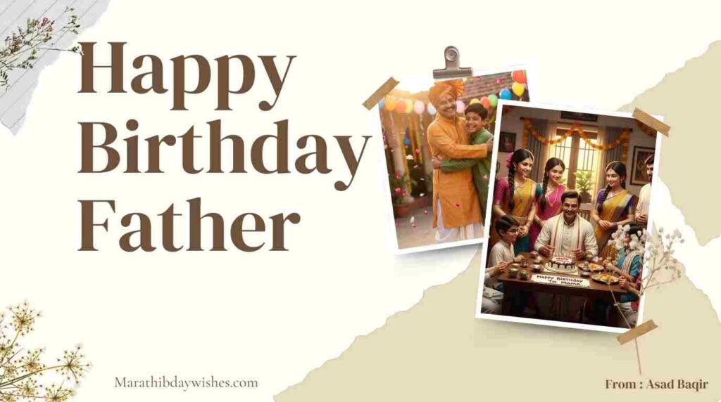 Birthday wishes for father in marathi
