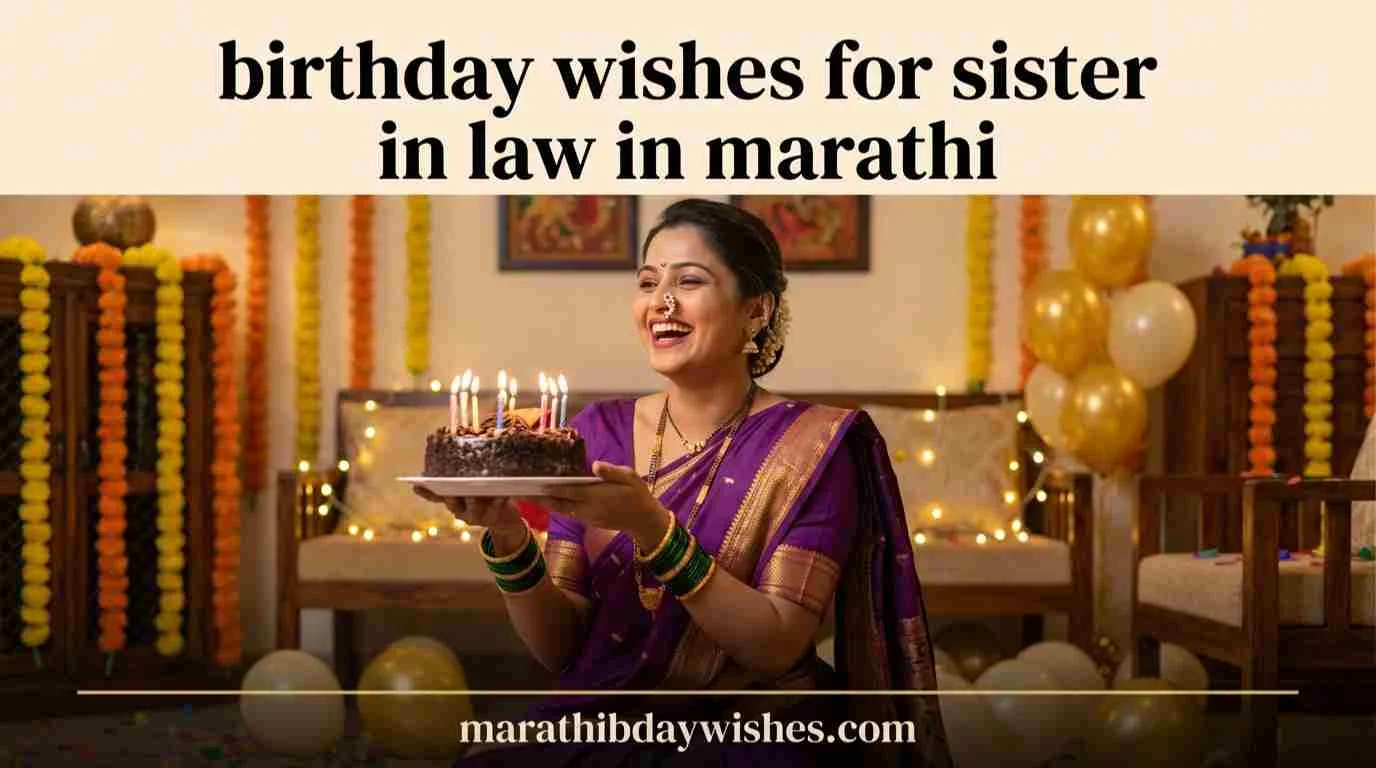 Birthday wishes for sister in law in marathi